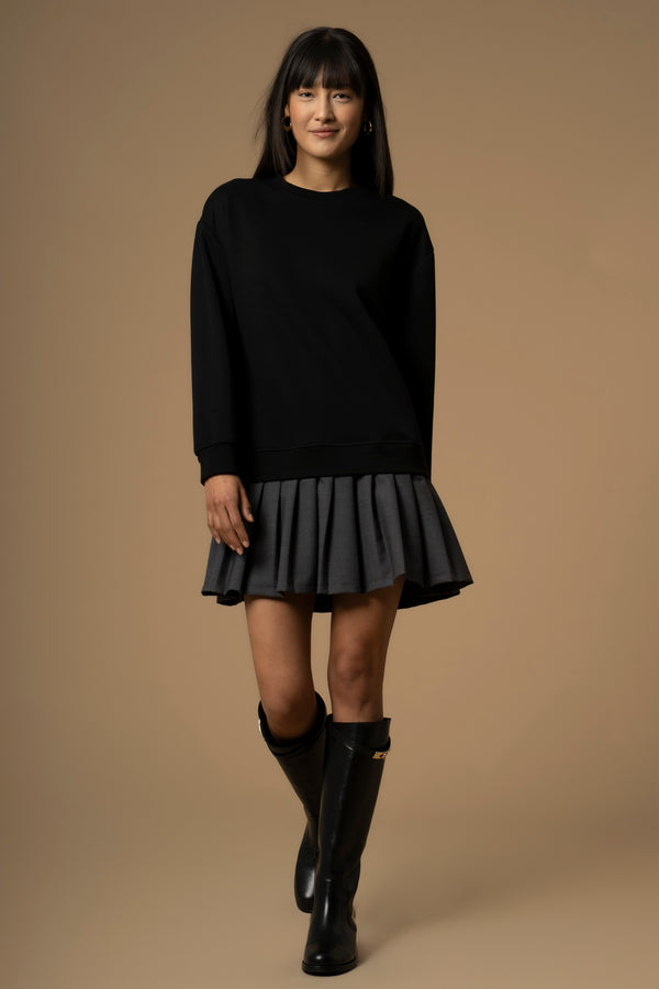 Relaxed chic above knee skirt style dress - Dress ANAND
