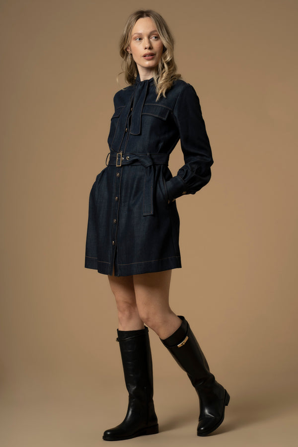 Casual chic half thigh length relaxed dress - Dress ERECH