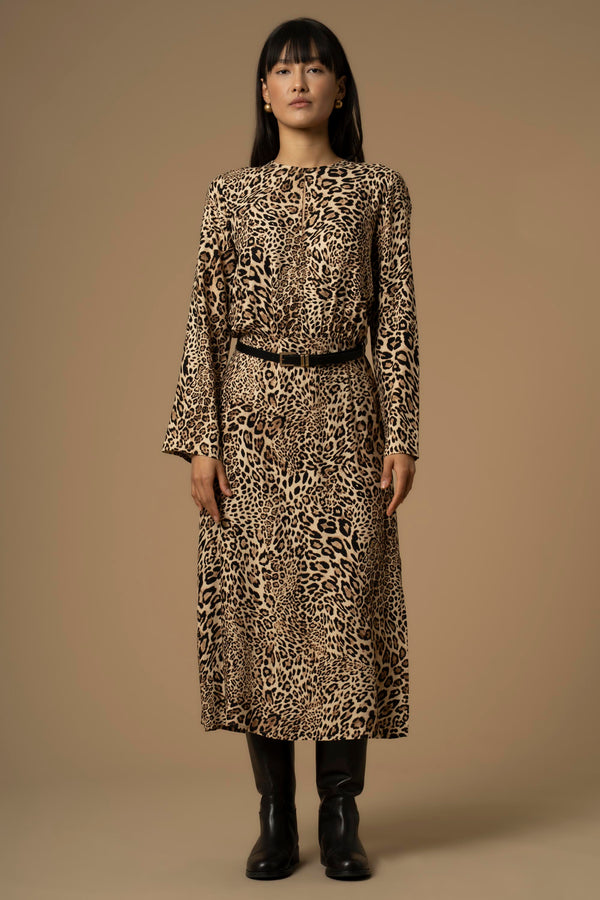 Chic free-flowing full length dress - Dress CALIXI