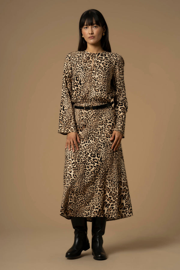 Chic free-flowing full length dress - Dress CALIXI