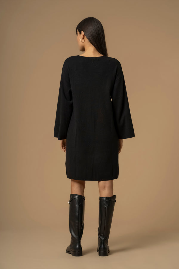 Chic above knee drop neck dress - Dress IRES