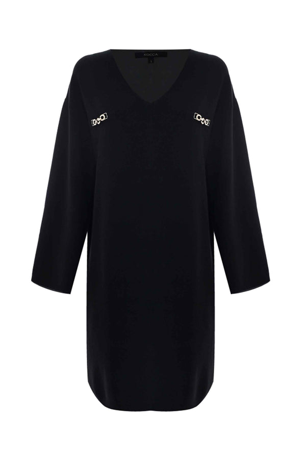 Chic above knee drop neck dress - Dress IRES