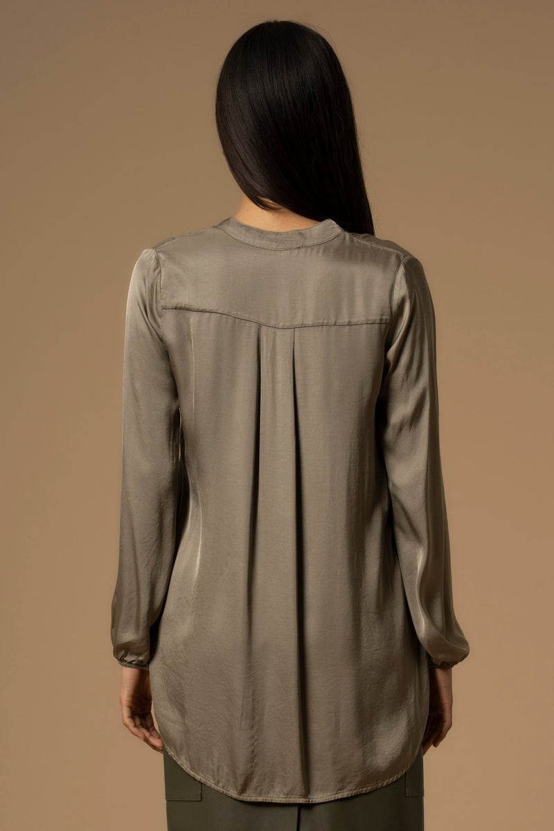 Blusa in pura viscosa con pince e colletto - Blusa Illies