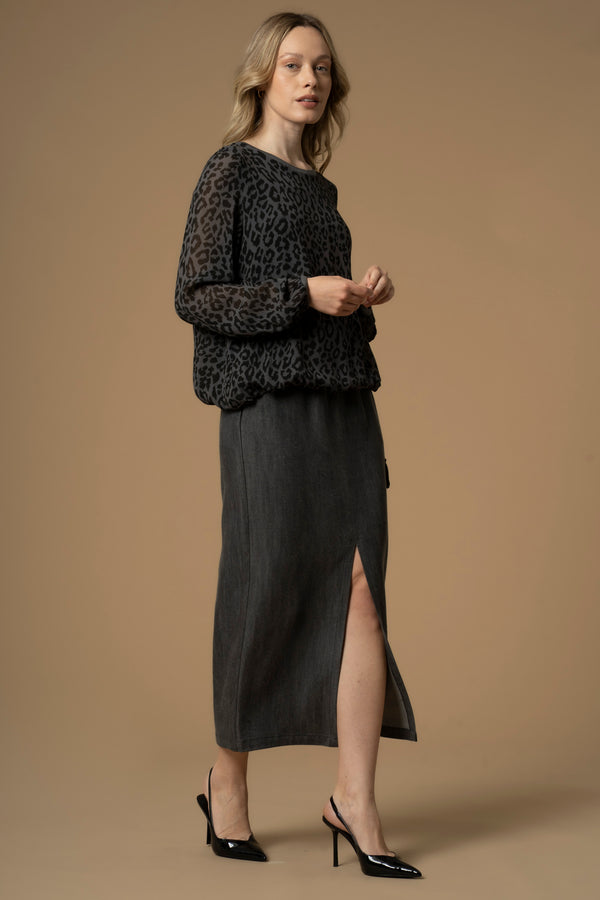 Blusa estampado leopardo - Blouse ISRAEL