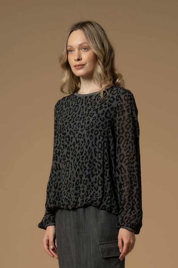 Blusa estampado leopardo - Blouse ISRAEL