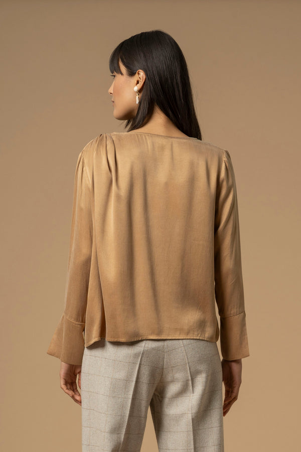 Blusa con drappeggio - Blusa Malbeth
