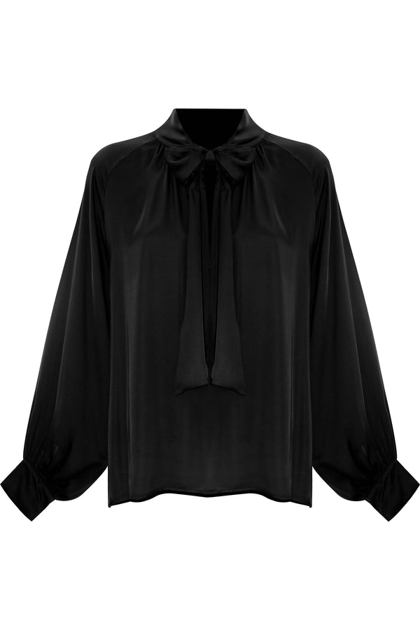 Blouse manches fluides et col cravate - Blouse CALLISTO