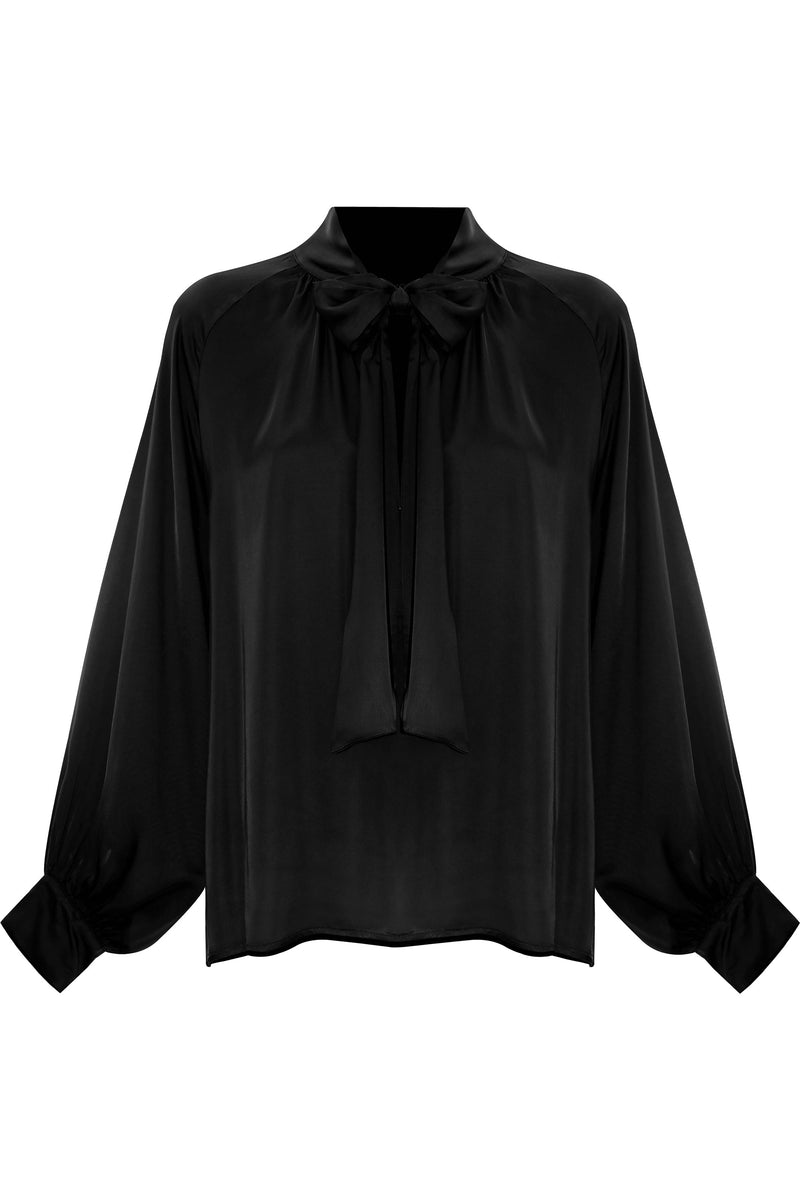 Blouse manches fluides et col cravate - Blouse CALLISTO