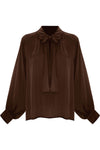 Blouse manches fluides et col cravate - Blouse CALLISTO