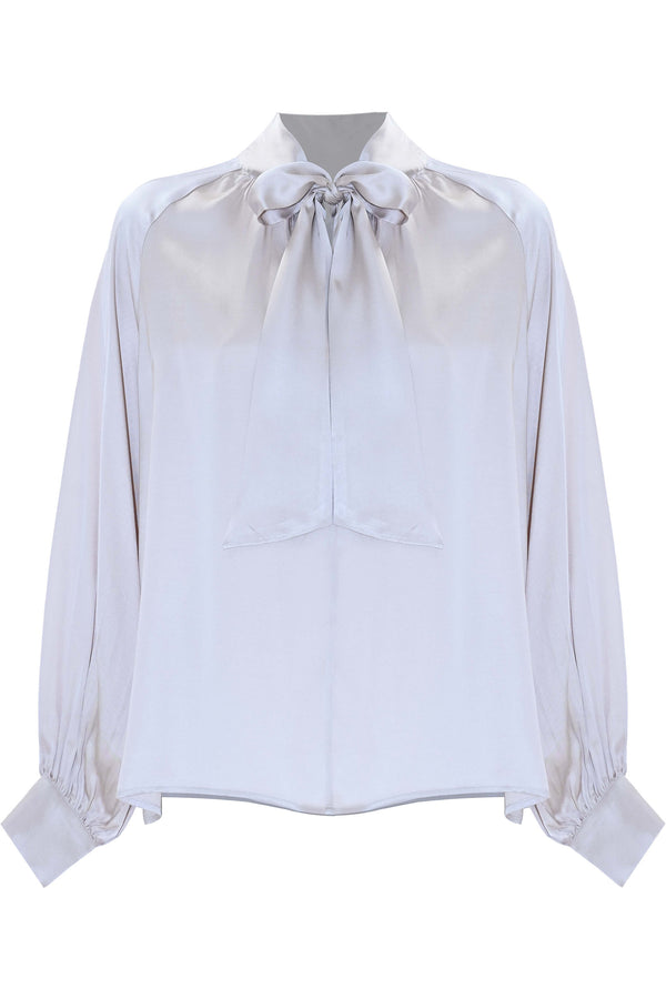 Blouse manches fluides et col cravate - Blouse CALLISTO