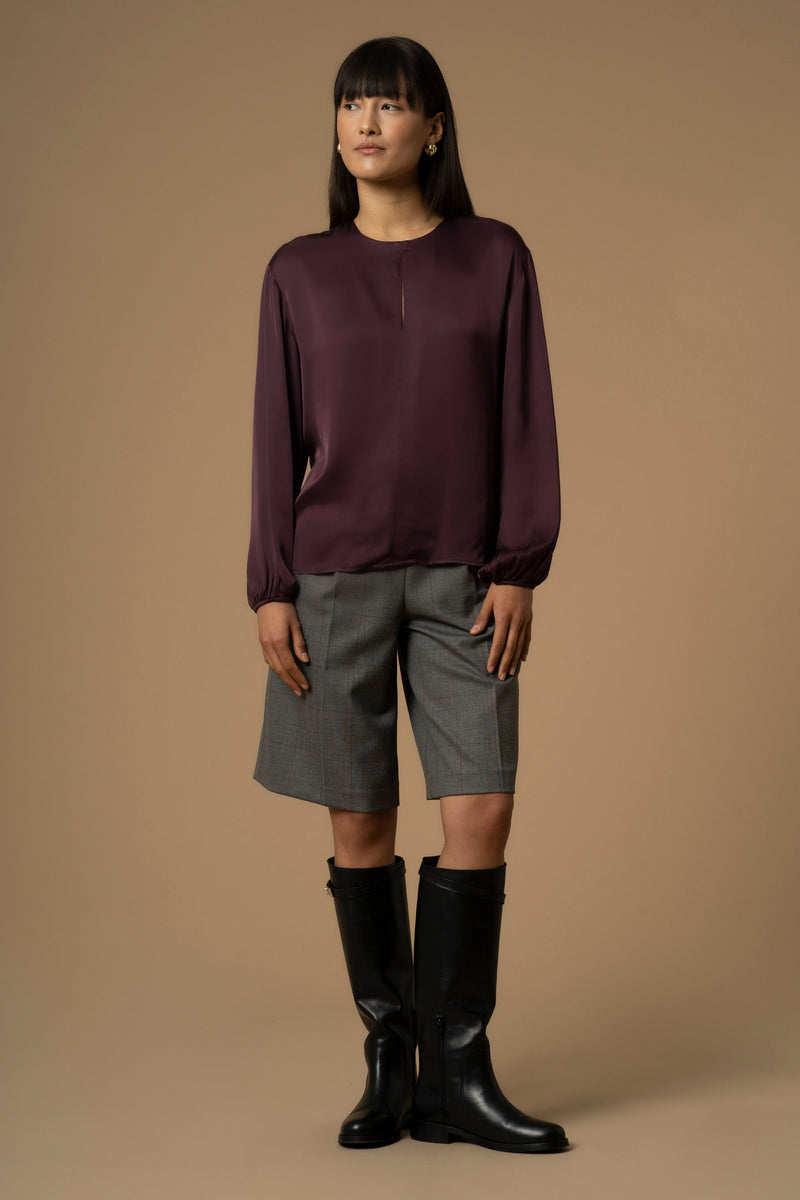 Blouse col rond à manches longues - Blouse CALLYOS