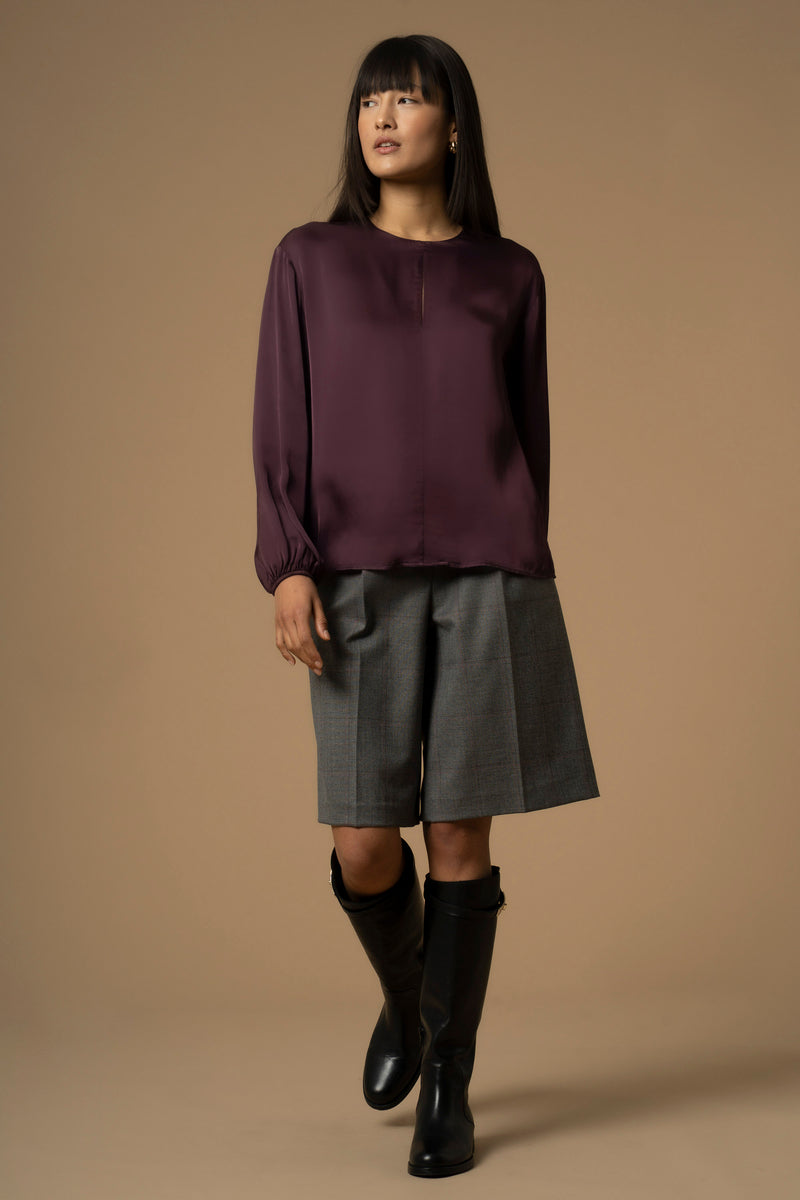 Blouse col rond à manches longues - Blouse CALLYOS