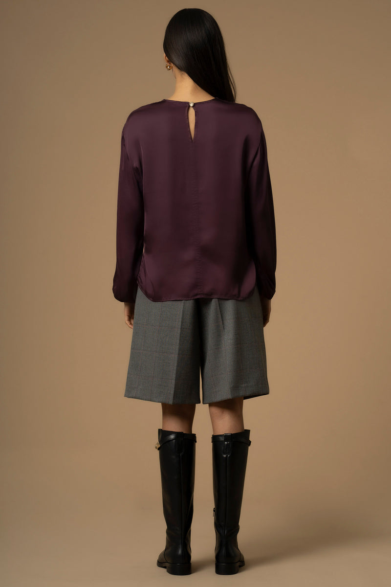 Blouse col rond à manches longues - Blouse CALLYOS