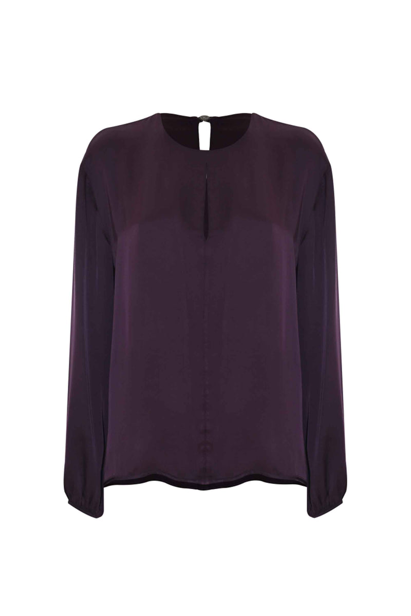 Blouse col rond à manches longues - Blouse CALLYOS