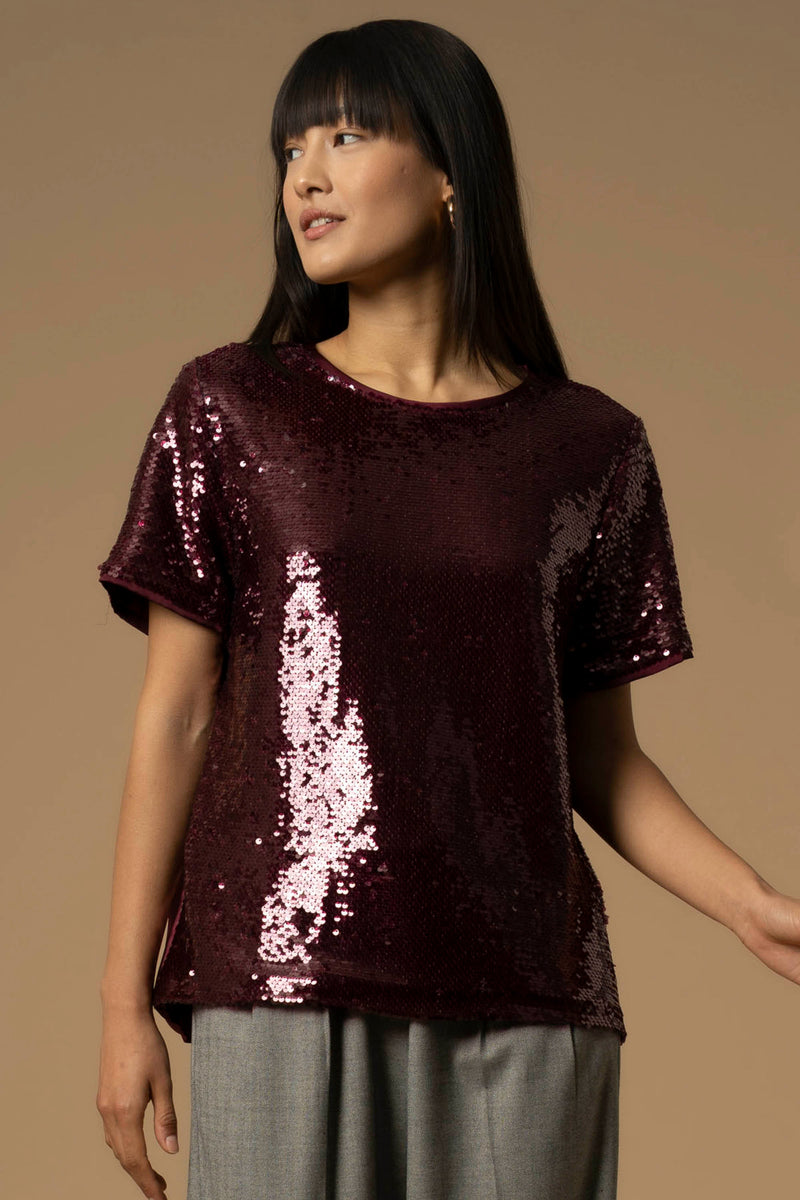 Haut manches courtes à col rond - Blouse NOELIE