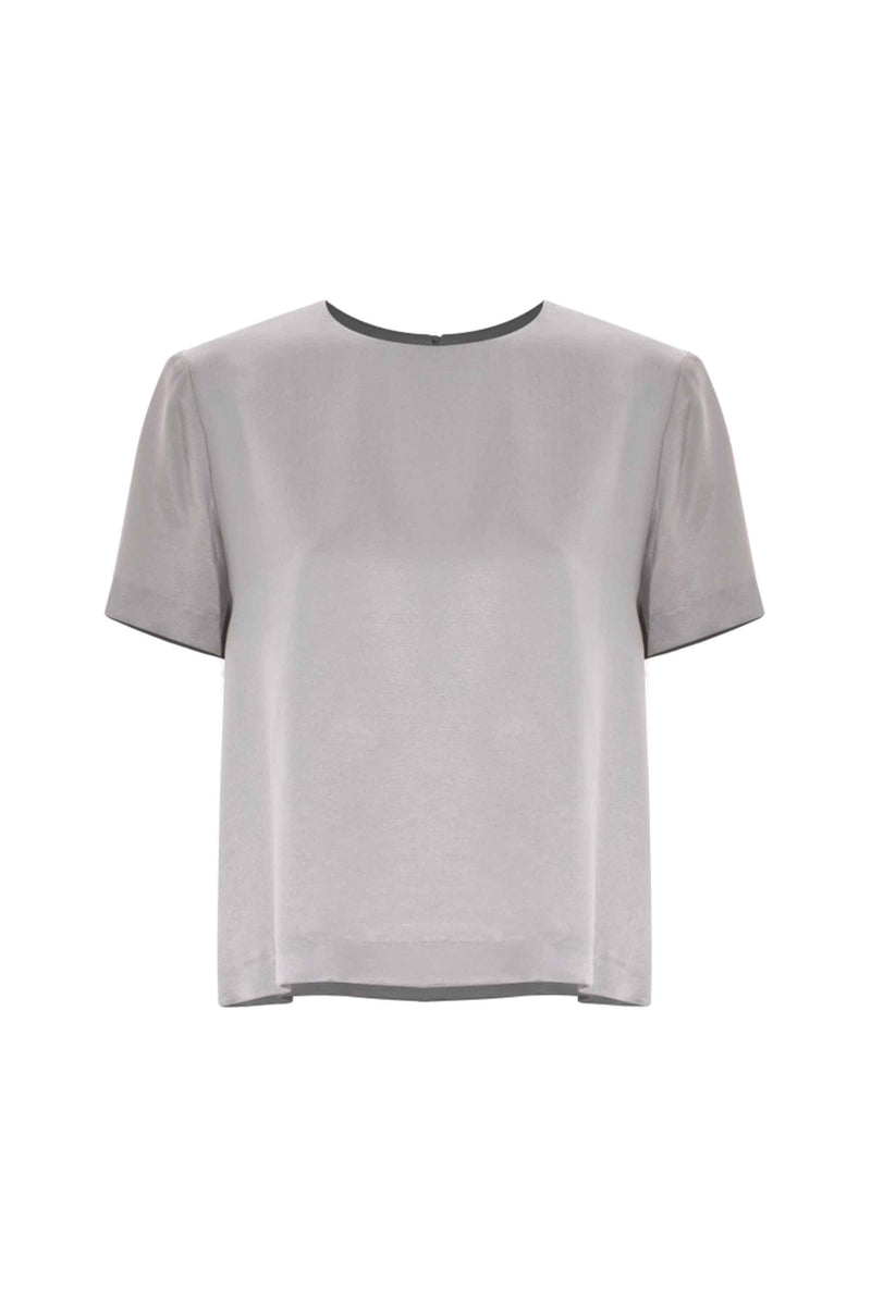 Haut à col rond avec manches courtes - Blouse DUANE