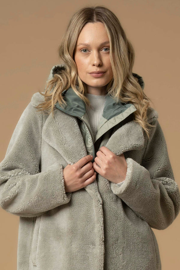Snug chic three quarter length coat - Coat DAMASCO