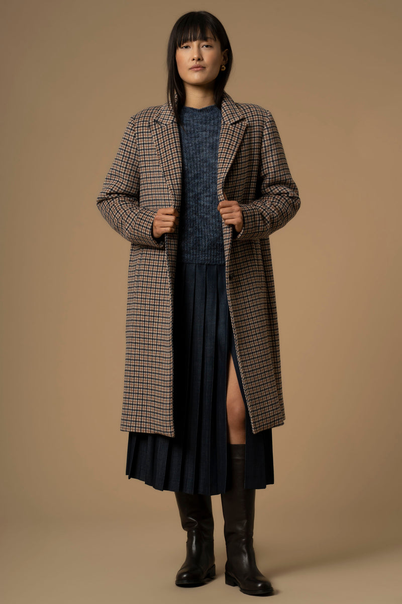 Manteau long avec col revers - Manteau DIDIER