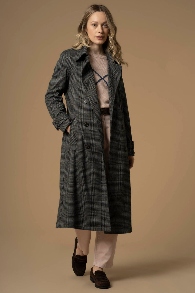 Manteau coupe long col tailleur - Manteau NERON