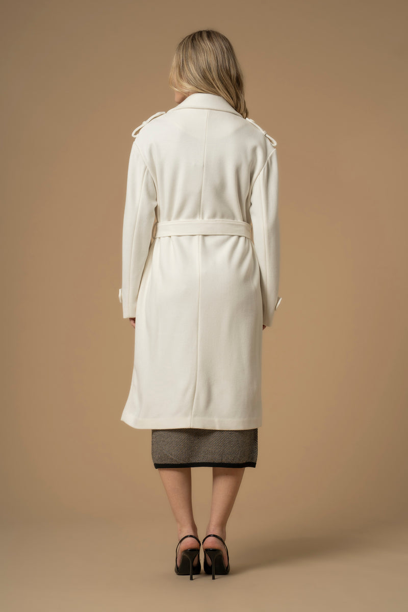 Manteau long avec ceinture à nouer - Manteau KILINIA