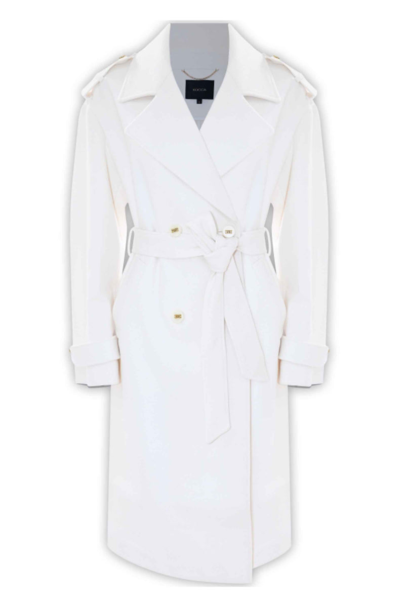 Manteau long avec ceinture à nouer - Manteau KILINIA