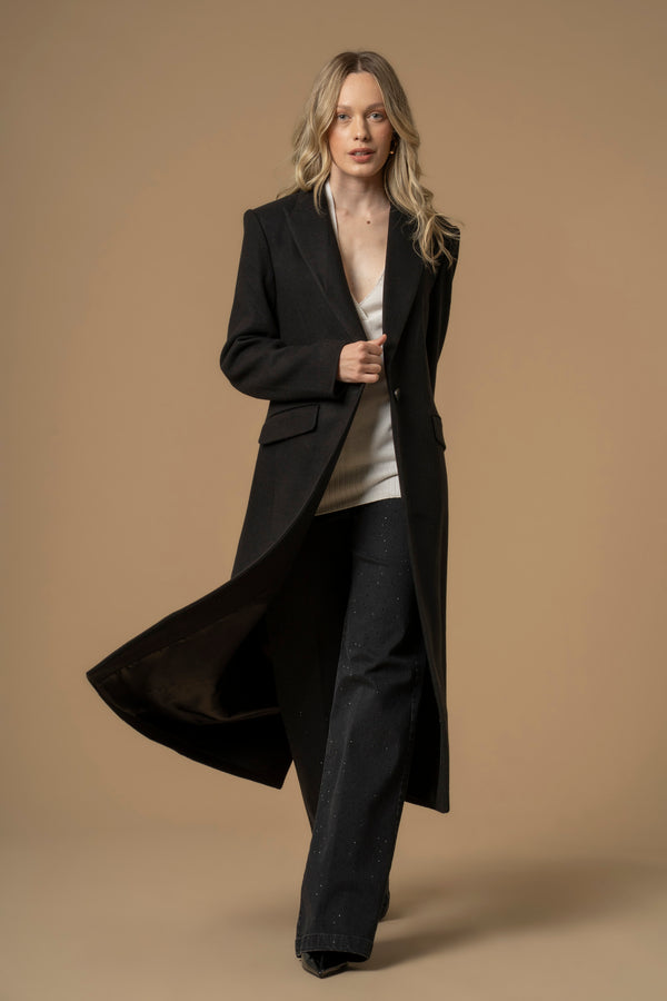 Professional chic full length free flowing coat - Coat LAC