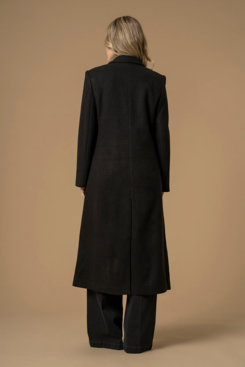 Cappotto lungo con tasche e pattina - Cappotto Lac
