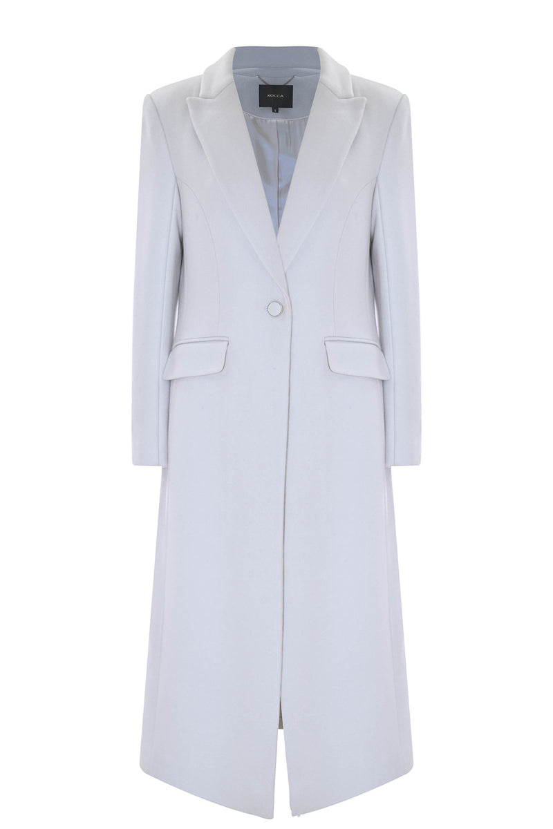 Manteau col V plongeant coupe longue - Manteau LAC