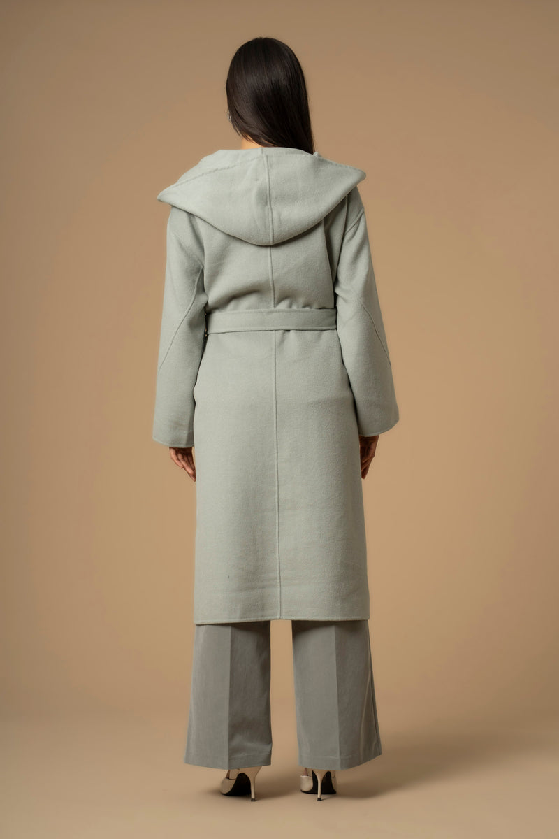 Manteau long avec col V à revers - Manteau DIODINO