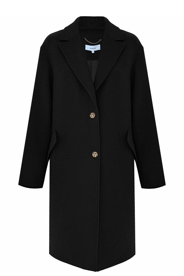 Abrigo elegante con hombros caídos - Chaqueta MALLOS