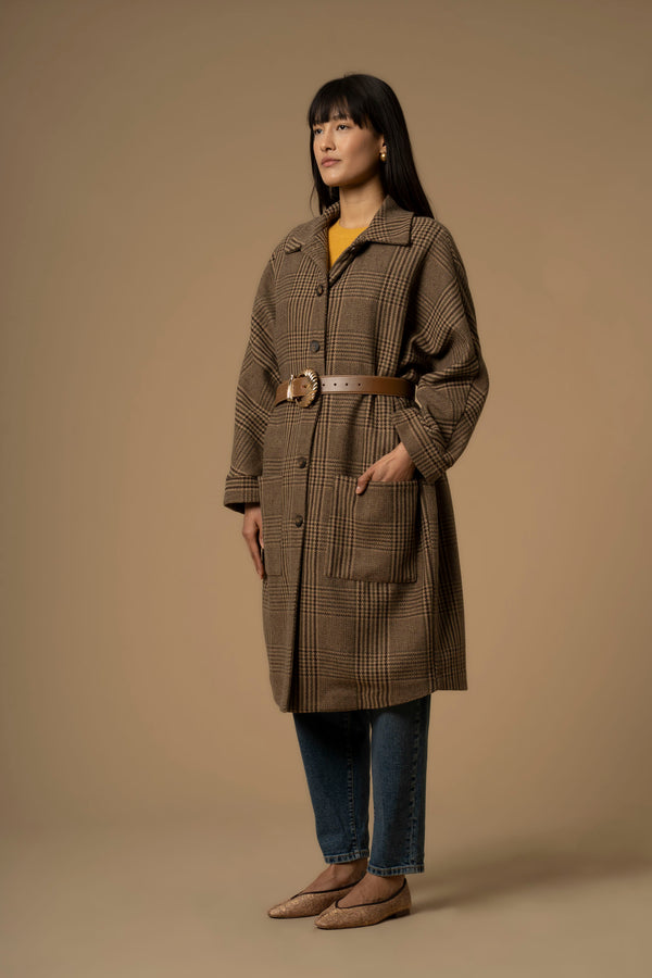 Cappotto con tasche e cintura - Cappotto Cariddi