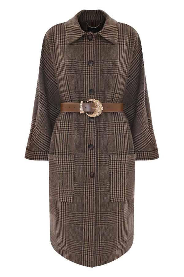 Cappotto con tasche e cintura - Cappotto Cariddi
