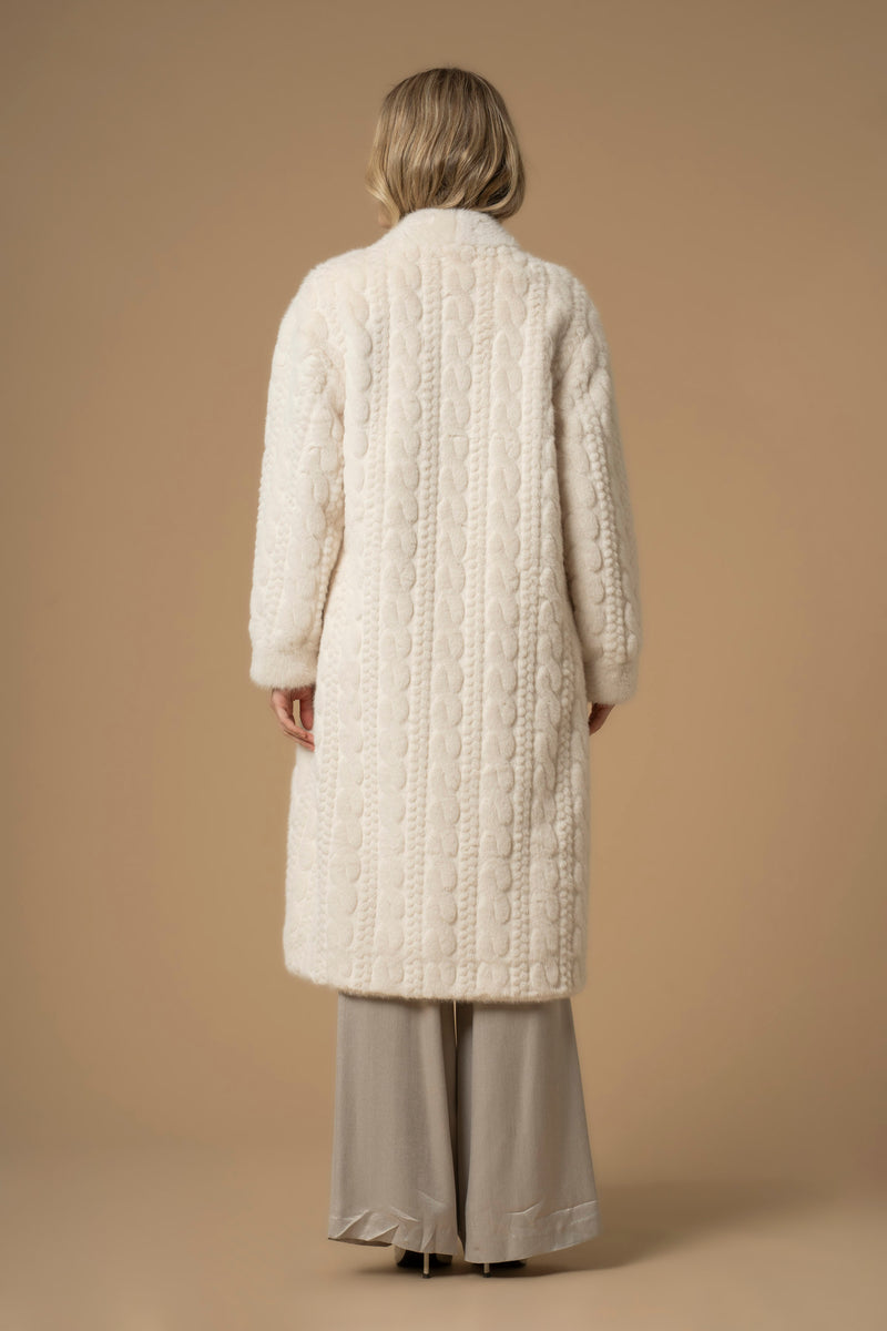Manteau chaud long avec col V - Manteau MARGARETE