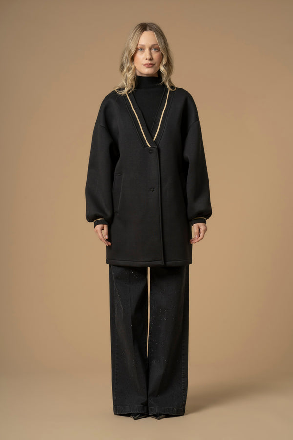 Cappotto con bordi  in lurex - Cappotto Eilbert