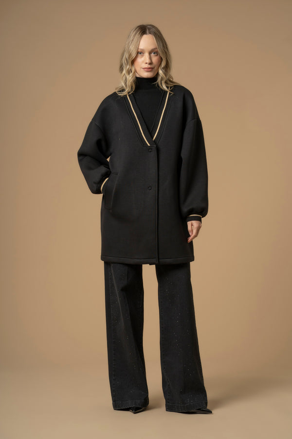 Cappotto con bordi  in lurex - Cappotto Eilbert