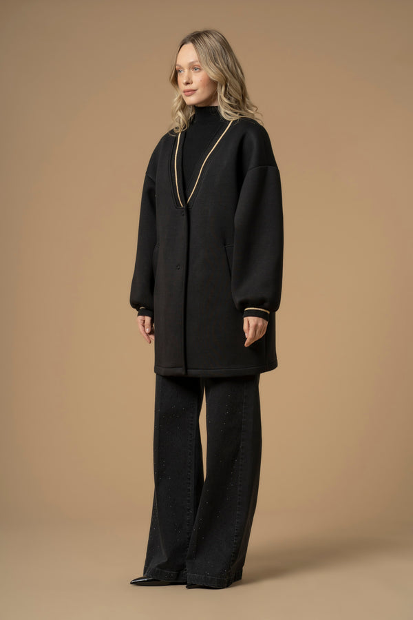 Cappotto con bordi  in lurex - Cappotto Eilbert