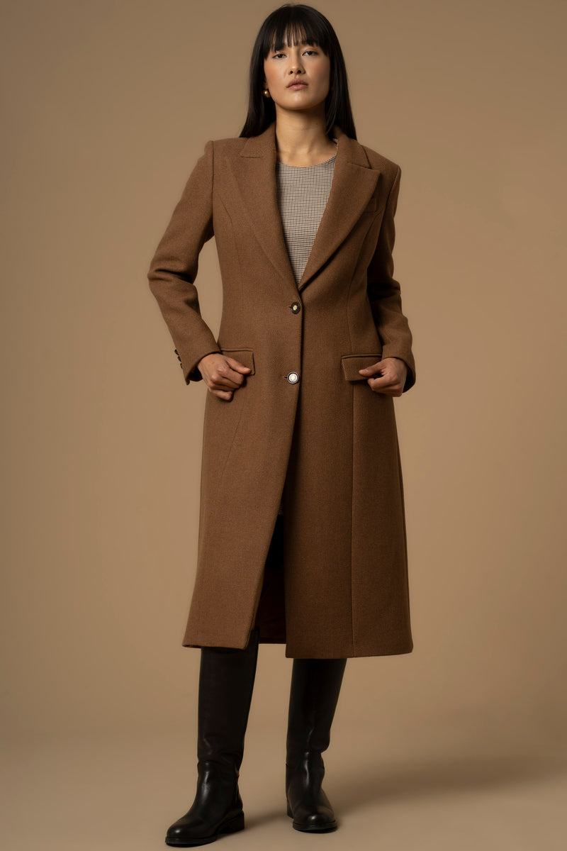 Classic chic lines, three quarter length coat Coat DIONISIO
