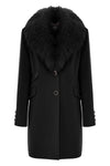 Cappotto con collo in pelliccia - Cappotto Collo Pelliccia Jolukafur