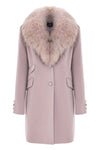 Cappotto con collo in pelliccia - Cappotto Collo Pelliccia Jolukafur