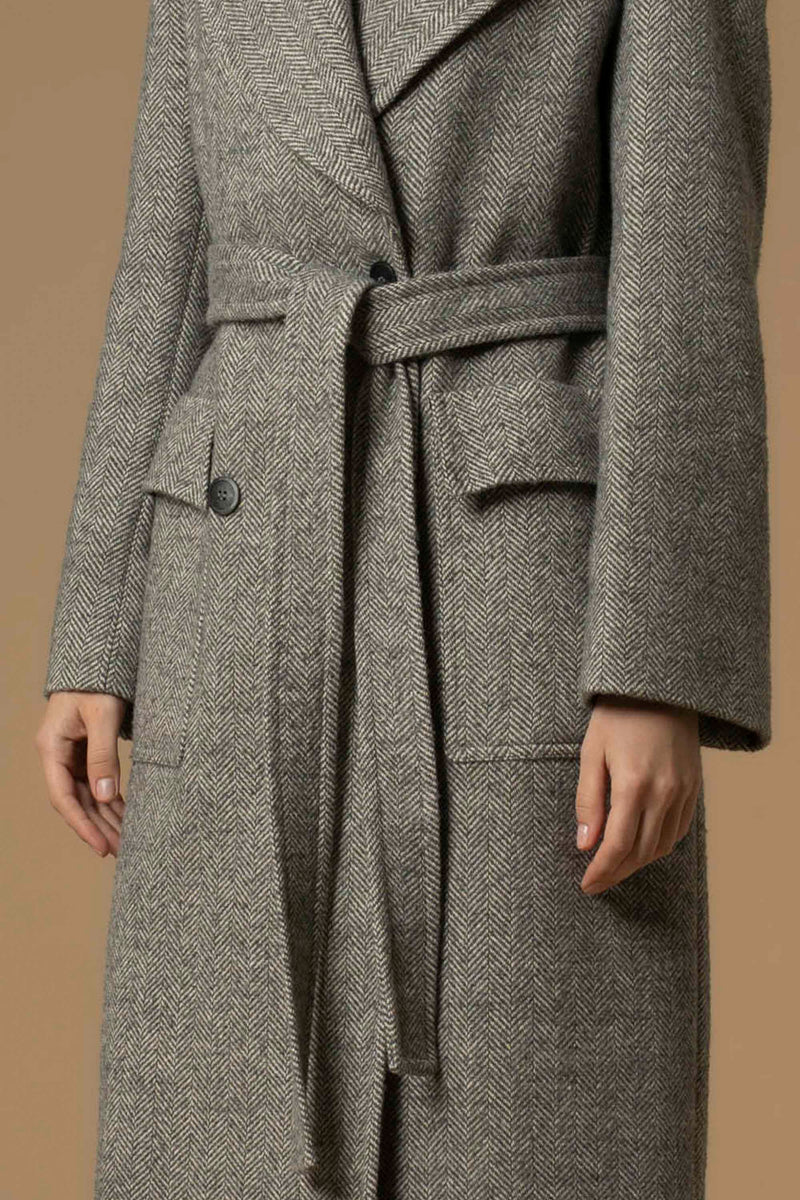 Manteau mi-long élégant manches longues - Manteau DILETTO