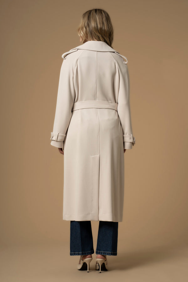 Cappotto doppiopetto con cintura - Cappotto Didimo