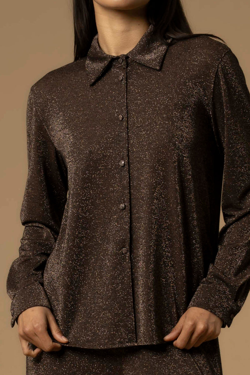 Chemisier manches longues avec col boutonné - Shirt ALEANDRO