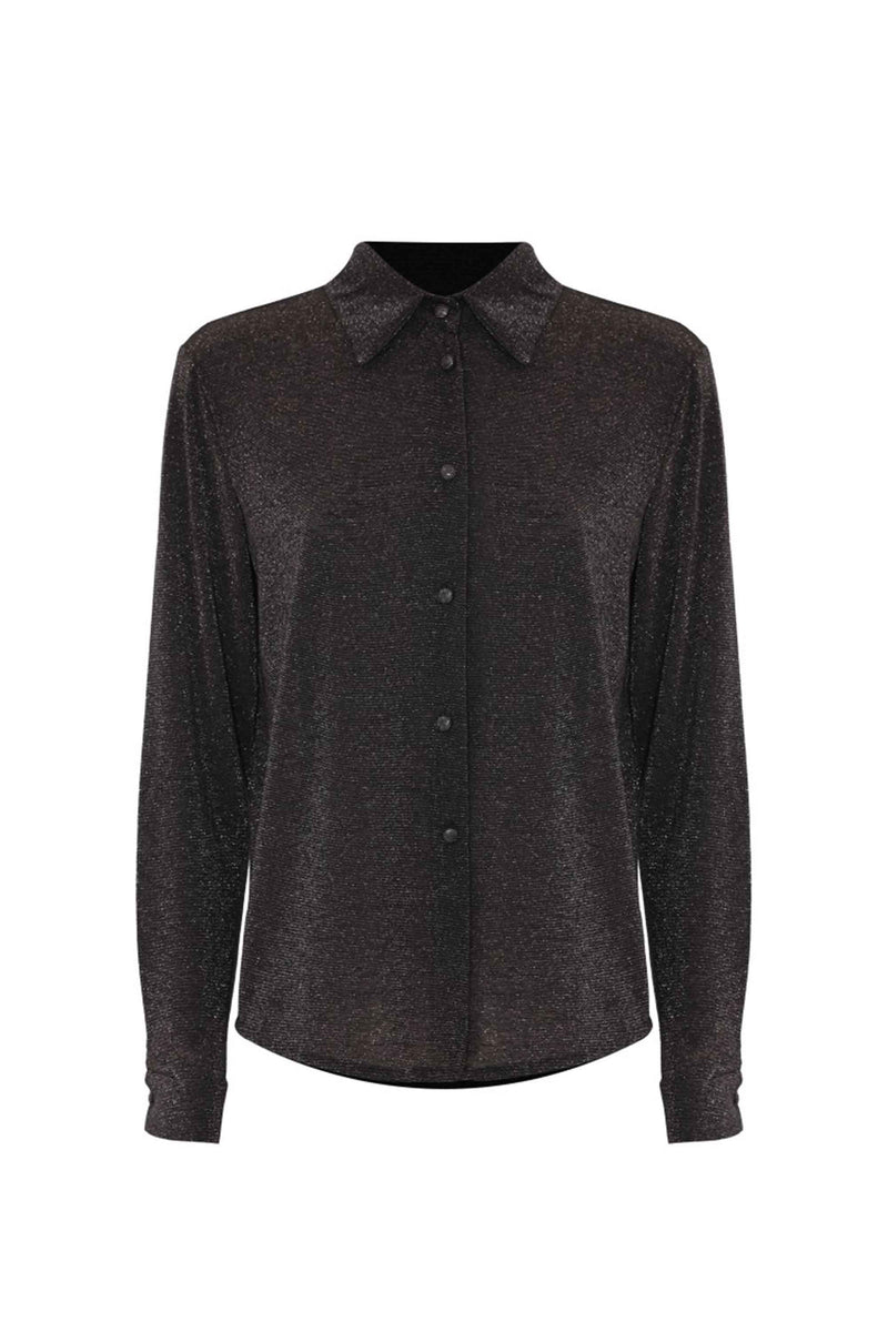 Chemisier manches longues avec col boutonné - Shirt ALEANDRO