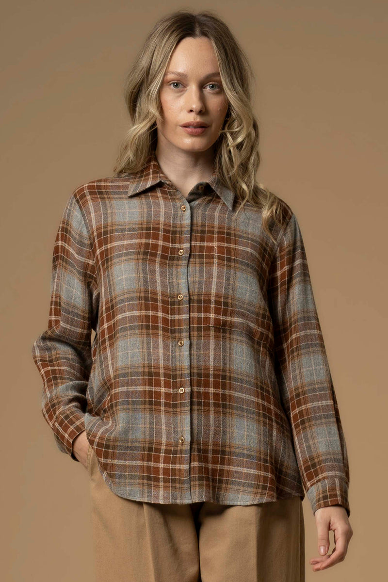 Chemise à col boutonné et manches longues - Shirt ELYA