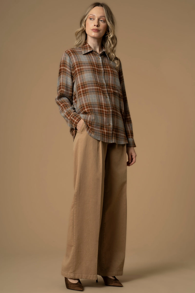 Chemise à col boutonné et manches longues - Shirt ELYA