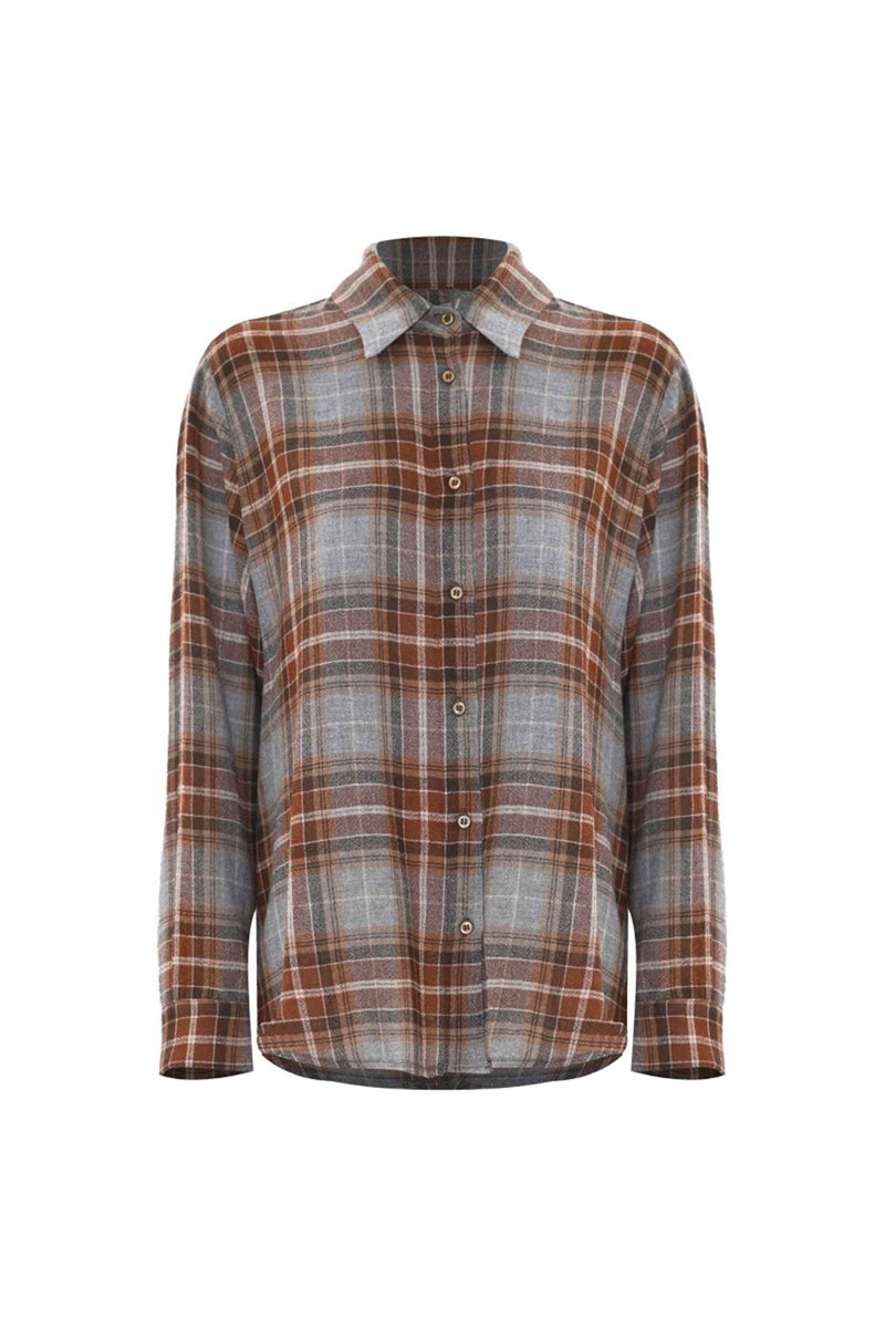 Chemise à col boutonné et manches longues - Shirt ELYA