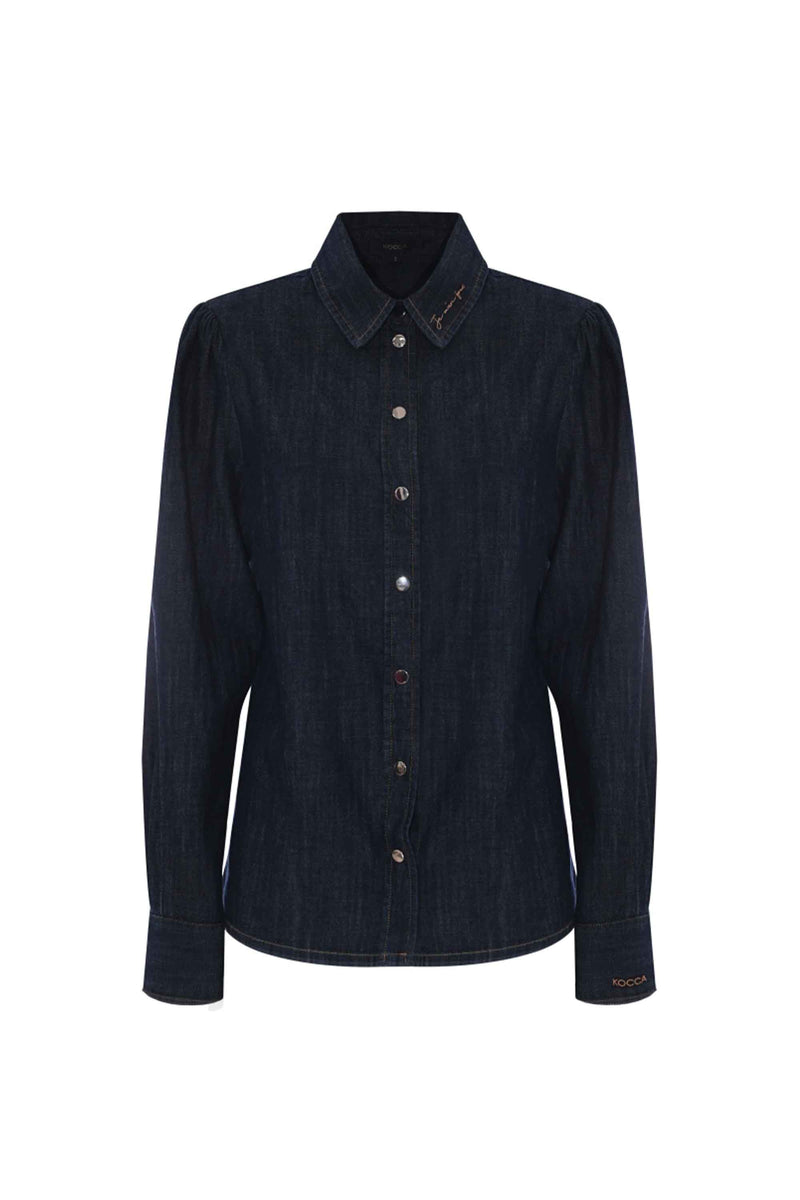 Chemise Manches Chemise Jean Noir Chemise Jean à Manches Longues