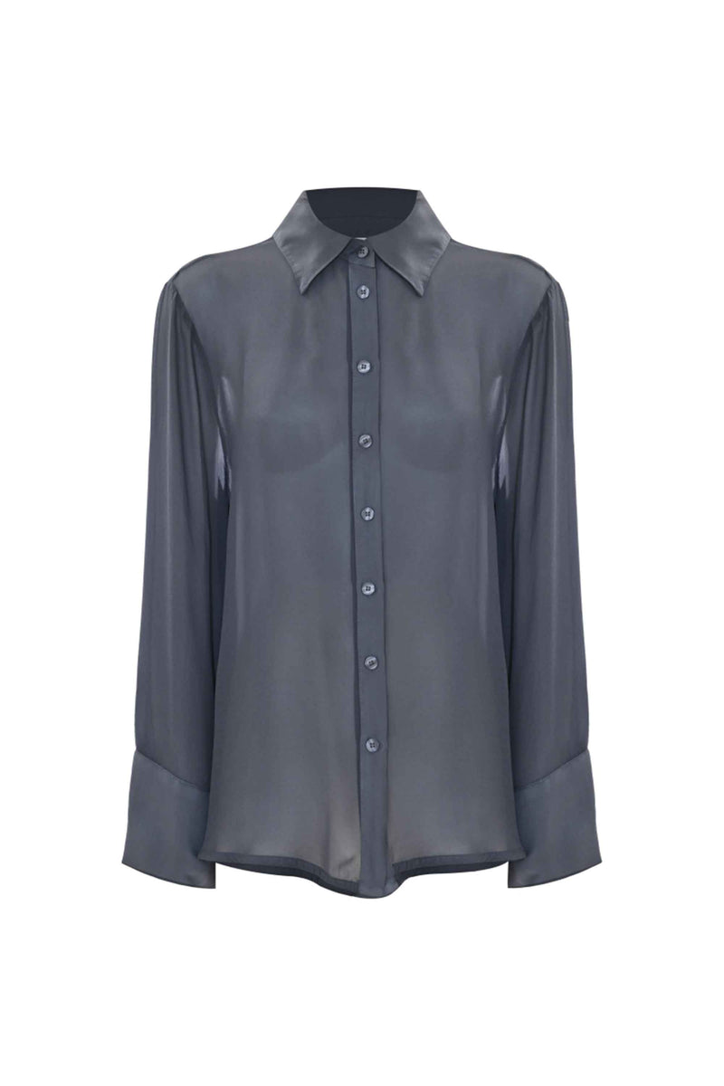Chemisier effet transparent manches longues - Shirt URBEO