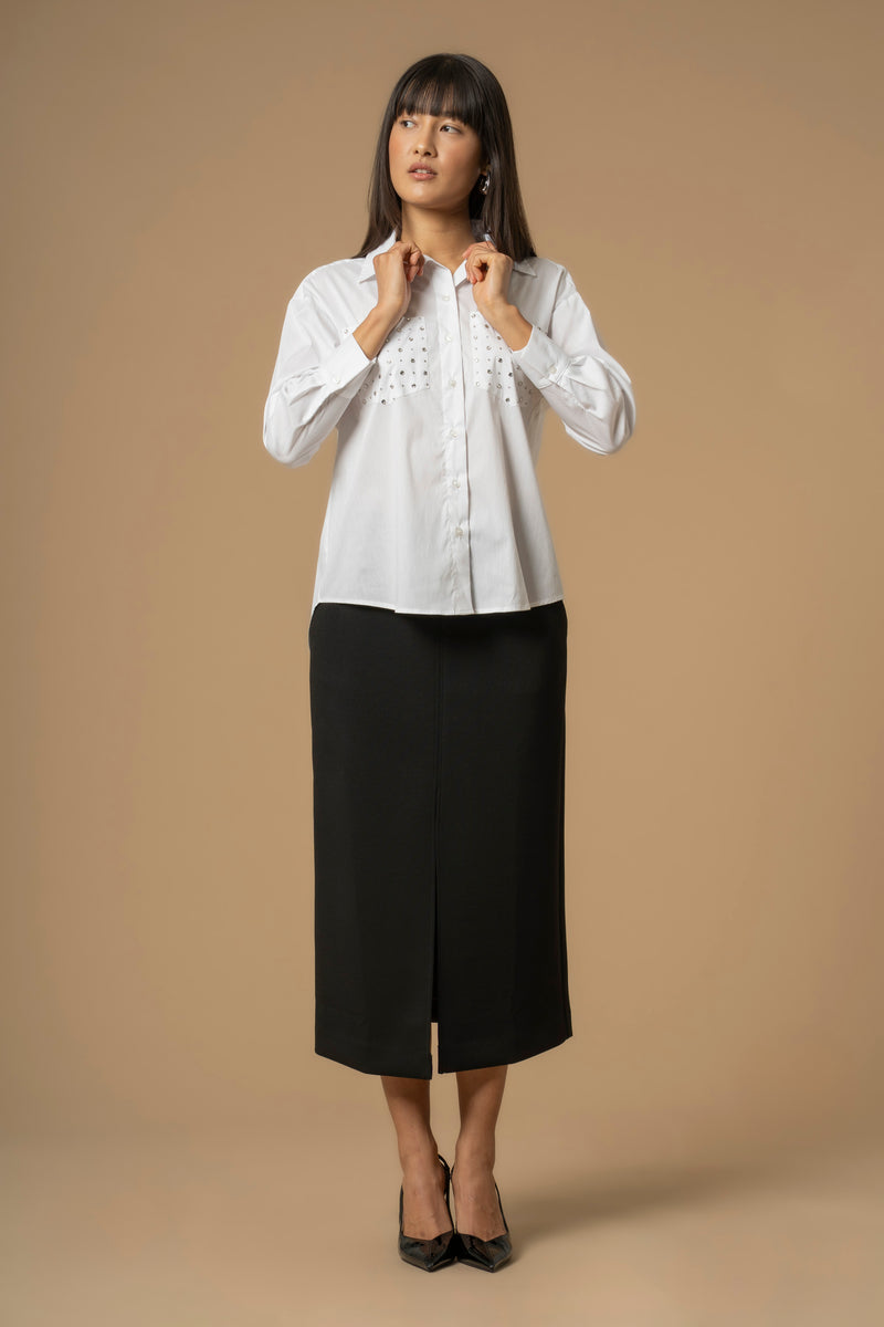 Chemise manches longues avec fausses poches - Shirt EMILIEN