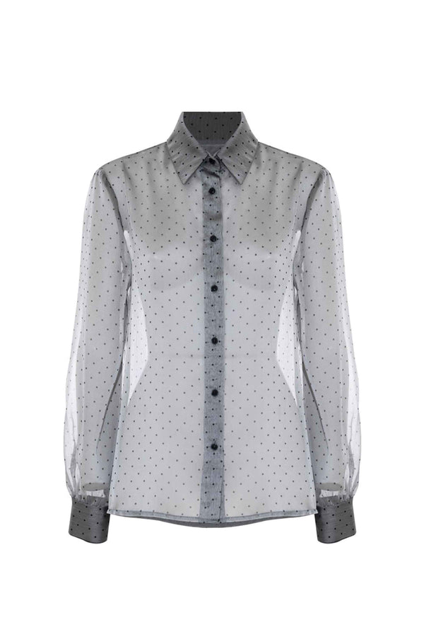Camicia in fantasia a pois - Camicia Amede